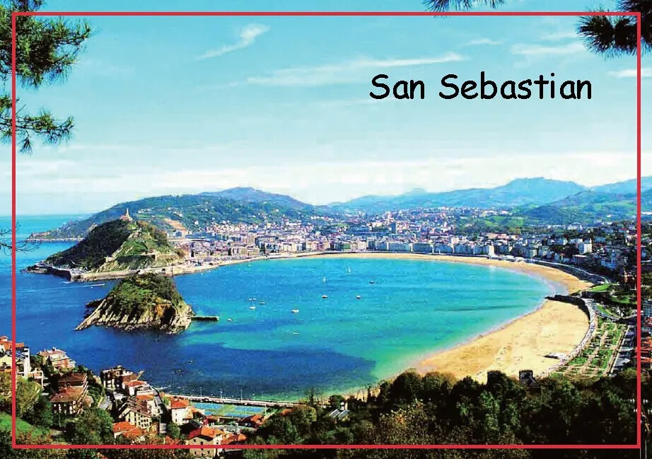 

Tourist Magnets 78*54mm San Sebastian Fridge Magnets 20180 Espana Tourist Memorabilia Gift