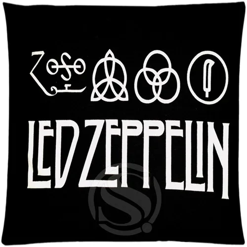 Пользовательские Led Zeppelin рок группа подушки наволочки 3" x 35" одна сторона LU-013 - Цвет: Красный