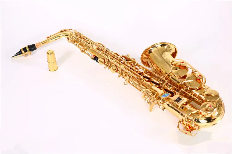 

High Quality saxophone E flat alto saxophone wind Gold key instruments playing beginner and adult genuine Performing saxophone
