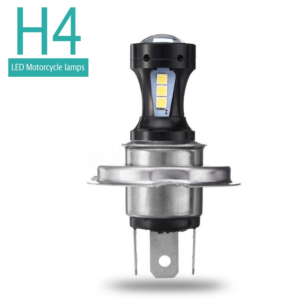 

H4 Motorcycle Car SMD 3030 18LED Bright Headlight DRL Fog Light Lamp Bulb mt03 motorcycle blue light led gn 125