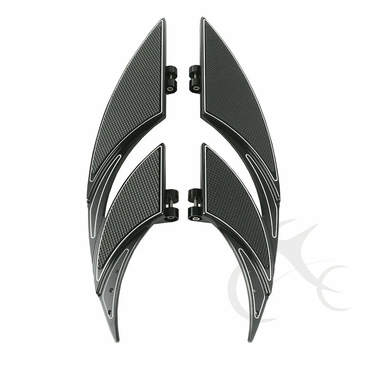 

Motorcycle Rider Floor Footboard Footrest For Harley Touring Street Electra Glide FLT Softail FLST 1986-UP
