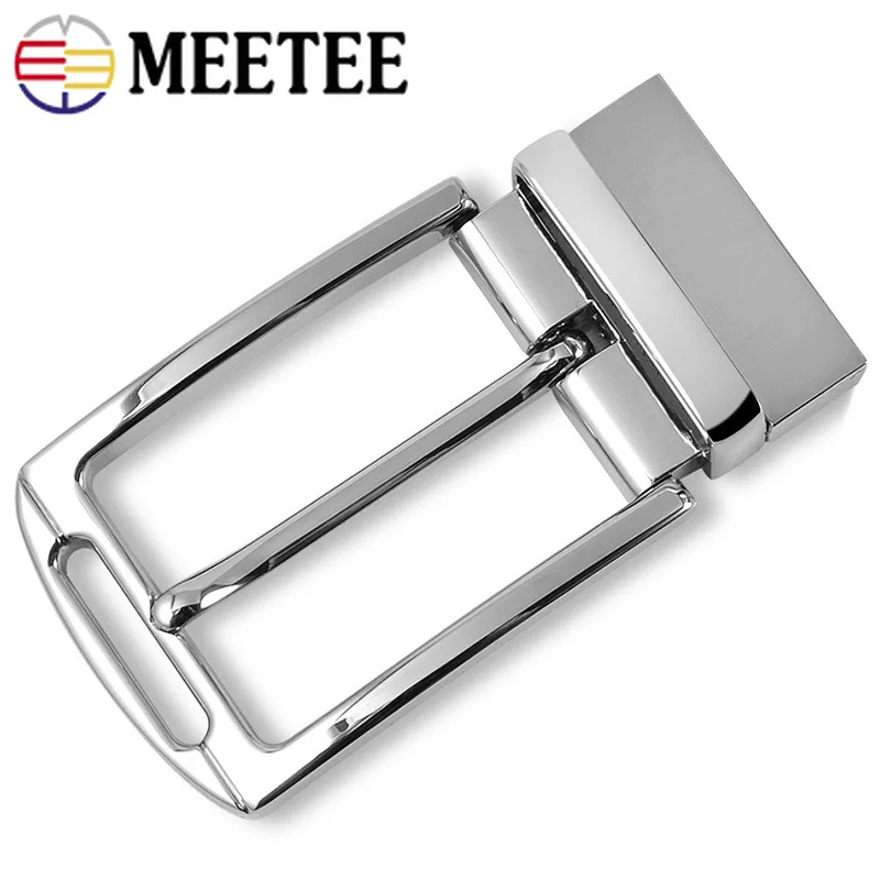 Meetee модный мужской ремень пряжки 360 Поворотный Зажим металлические для ремня 33-34