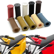 Универсальная Резина сплав металлический резиновый нескользящий руль мотоцикла Ручки Мотоцикл ATV ручка бар концы Мото Аксессуары для honda