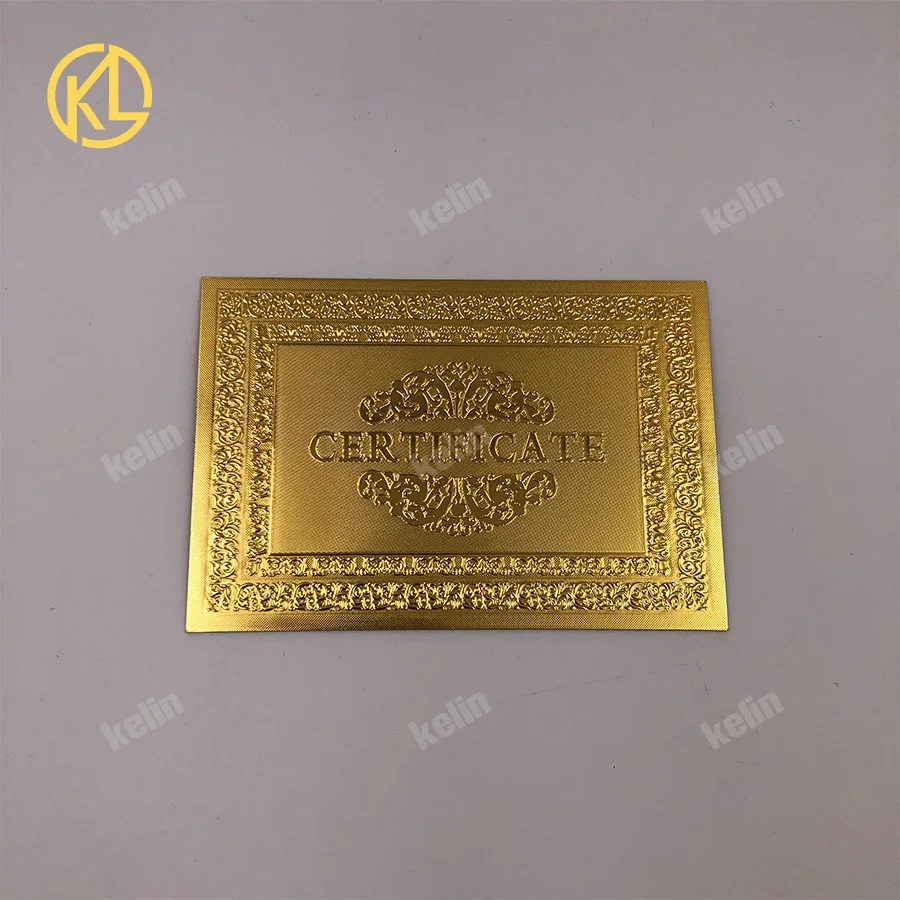 

Free Shipping 100pcs/lot Plastic Material Full Gold Color Plated Certificate for Zimbabwe banknote