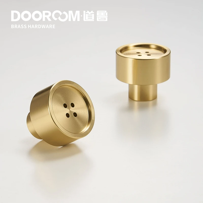 Латунные мебельные ручки Dooroom свежие скандинавские кнопки Ins создание золотых