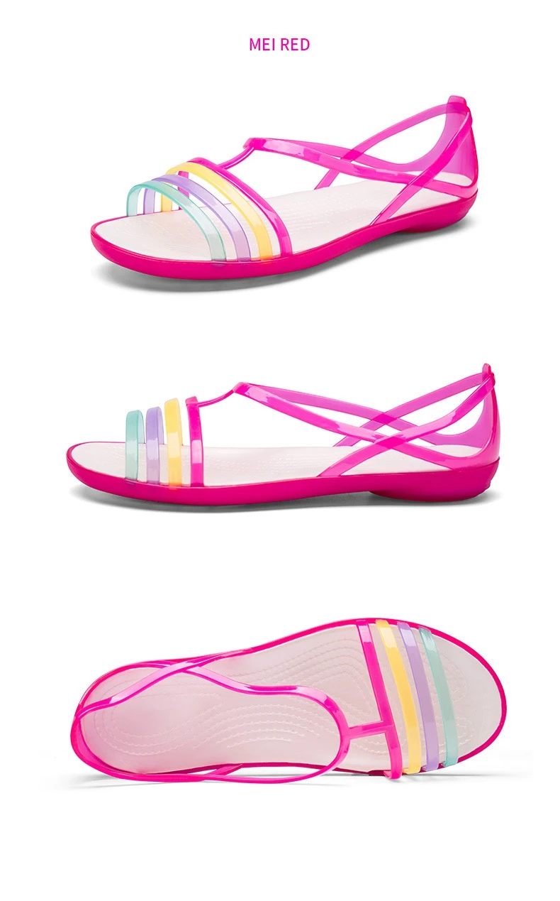 SWYIVY/женские болотные сандалии дышащая прозрачная пляжная обувь г. летние Нескользящие женские пляжные сандалии женская обувь без застежки