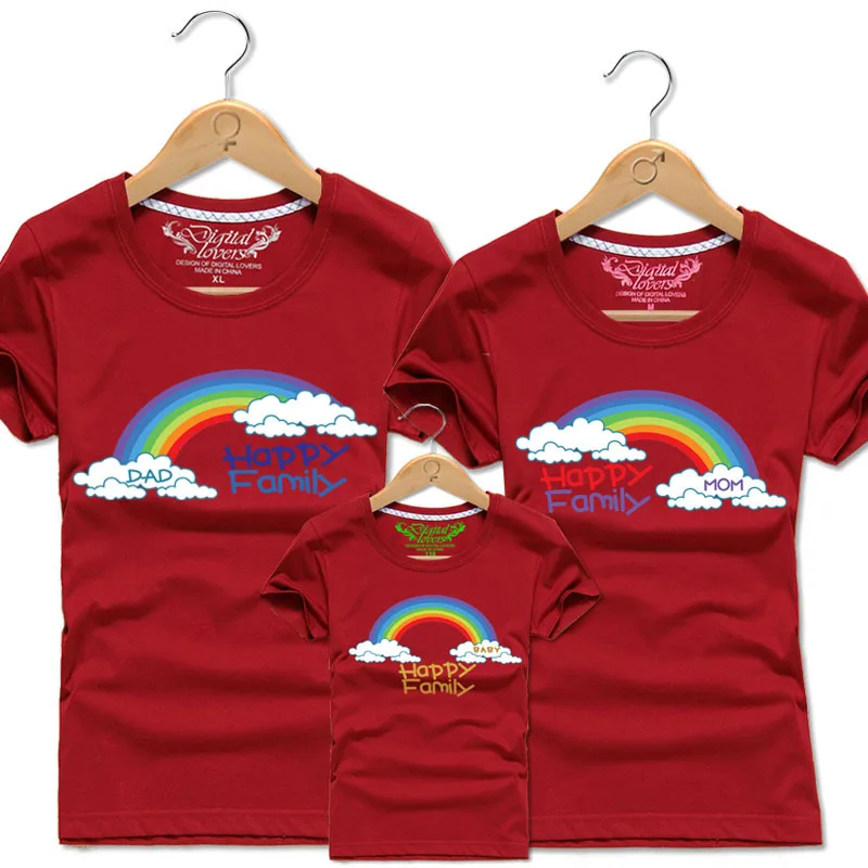 Buy Dad Mom and Baby Kids Matching T Shirt Cloud