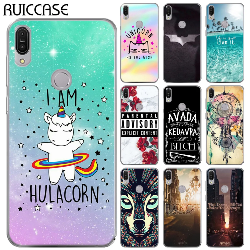 RUICCASE Единорог Бэтмен мягкий ТПУ чехол для Asus Zenfone Max Pro M1 ZB602KL QUEEN цветочный Huskie