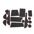 Für Toyota RAV4 2016 2017 2018 auto Nut Tor Slot Armlehne Lagerung Gummi nicht slip matten matte innen tür stick pad/tasse 14 stücke auf