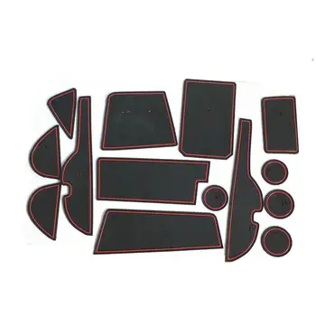 

For Toyota RAV4 2016 2017 2018 car Groove Gate Slot Armrest Storage Rubber non-slip mats mat inner door stick pad/cup 14pcs