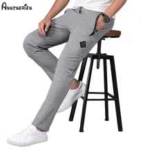 Новое поступление мужские длинные потертые брюки спортивные штаны хлопковые фитнес штаны для бодибилдинга для бегунов Брендовые мужские брюки D90