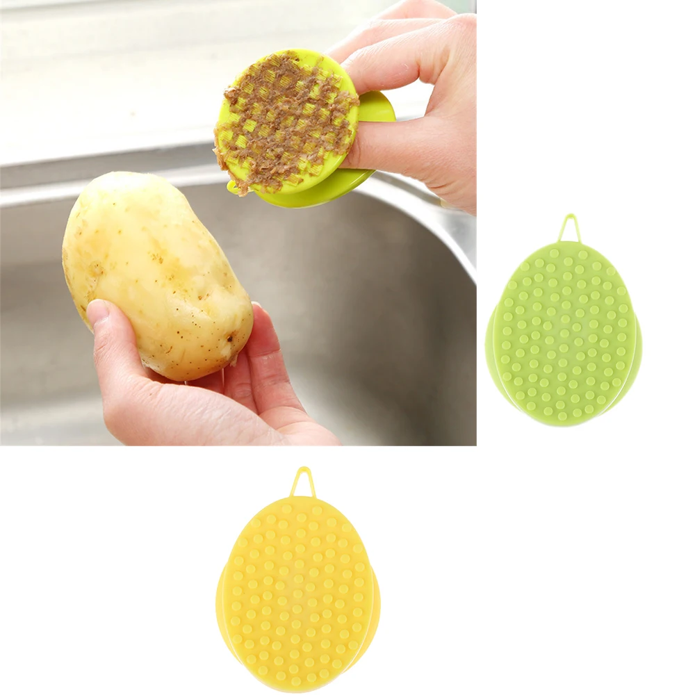 1Pc New Mini Fruits Vegetable Scrubber Scrub Cleaning Tools Multi