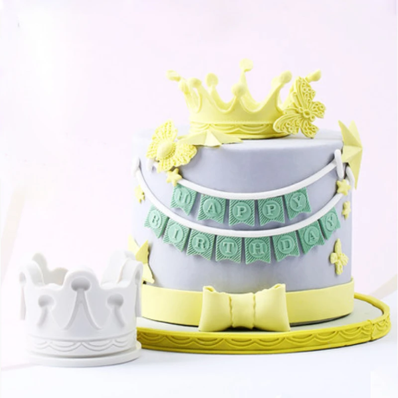 3D Crown Silicone Fondant Mold Cake Decorat Chocolate Baking Mould Sugarcraft XS 3D Crown Silicone Fondant Mold Cake Decorat Chocolate Baking Mould Sugarcraft XS