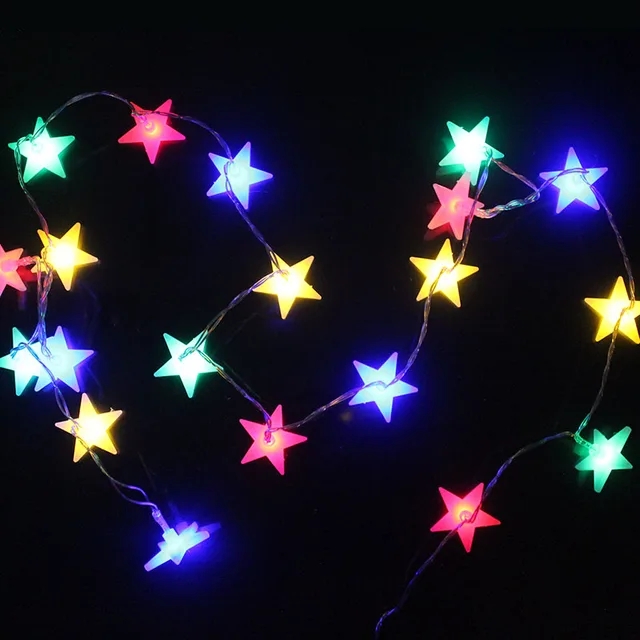 20leds Star Led Light String Battery Ed Multicolor 20leds Star Led Light String Battery Ed Multicolor Christmas Fairy Lights Festival Home Luces Decorativas