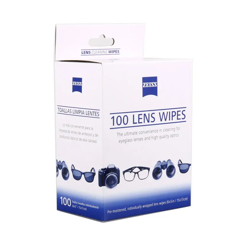ZEISS 100 카운트 고품질 Microfiber 안경 렌즈 클리닝 클리너 클리너 카메라 용 LENS ND UV 필터 클리너 클리닝