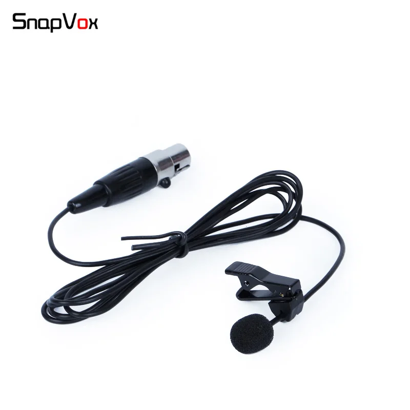 TA4F Mini XLR Lavalier Mic Lapel Tie Clip On Microphone For SHURE