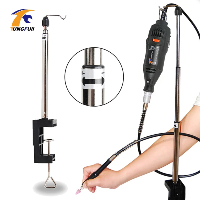 Tungfull инструменты крючок стойка для электрического Dremel Настольная мини вешалка