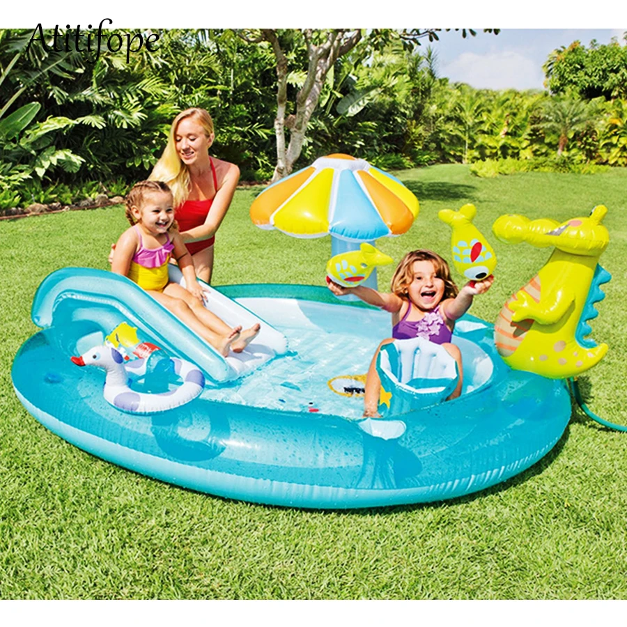 baby swimming pool with umbrella