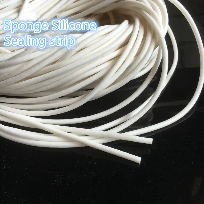 

1PCS SF001 Diameter 1mm Sponge Silicone Sealing strip Silicone Foam Length 10meters Anti-slip waterproof heat-resistant