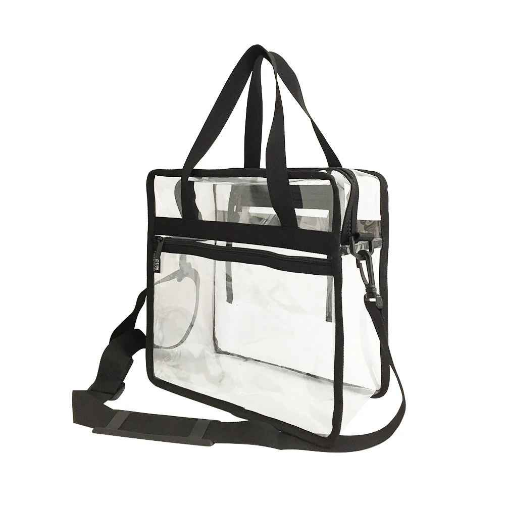 Custom NFL stadium approved PVC bag Transparent Clear PVC Plastic Make up Tote Bag-in Cosmetic ...