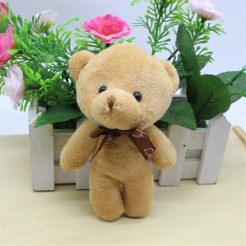 New Big Head Bear Dolls Cute Teddy Bear Plush Toys DIY Wedding Party Flower Bouquet Birthday Decor 12cm 30pcslot (6)