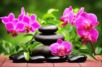 

Diamond Mosaic Flowers Orchid Stone DIY 3D Full Round Rhinestone Diamond Embroidery Painting Cross Stitch set 3D Crystal Artwork