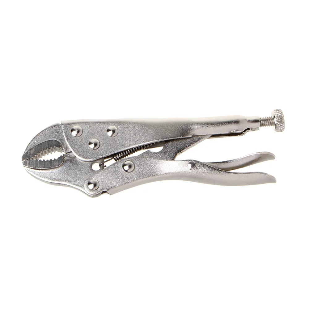 Locking Pliers Set CRV Lock Pliers Curved Jaw Pliers Straight Long Nose C  Clamp Locking Clamp