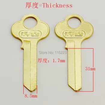

A165 Wholesale Locksmith Keymother Brass House Home Door Blank Key Blanks Keys