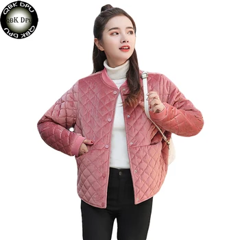 

Winter Jacket Women Autumn Short Of Loose And Cotton Coat Solid Outerwear Female casaco feminino abrigo mujer 2019 Plus Size 3XL