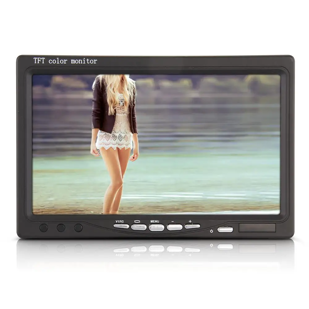 

CARCHET 7 inch Color Screen LCD Car Monitor Digital for Backup Rear View Camera Display Reversing Rearview Camera Monitor