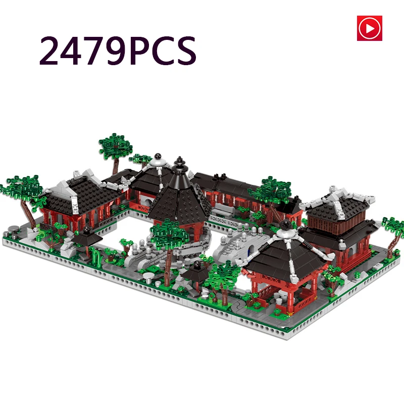 

Suzhou Traditional Gardens Building Blocks Toys 2479pcs 01110 Chinese ancient Architecture Suzhou Bricks for Kids ad Adult Toy