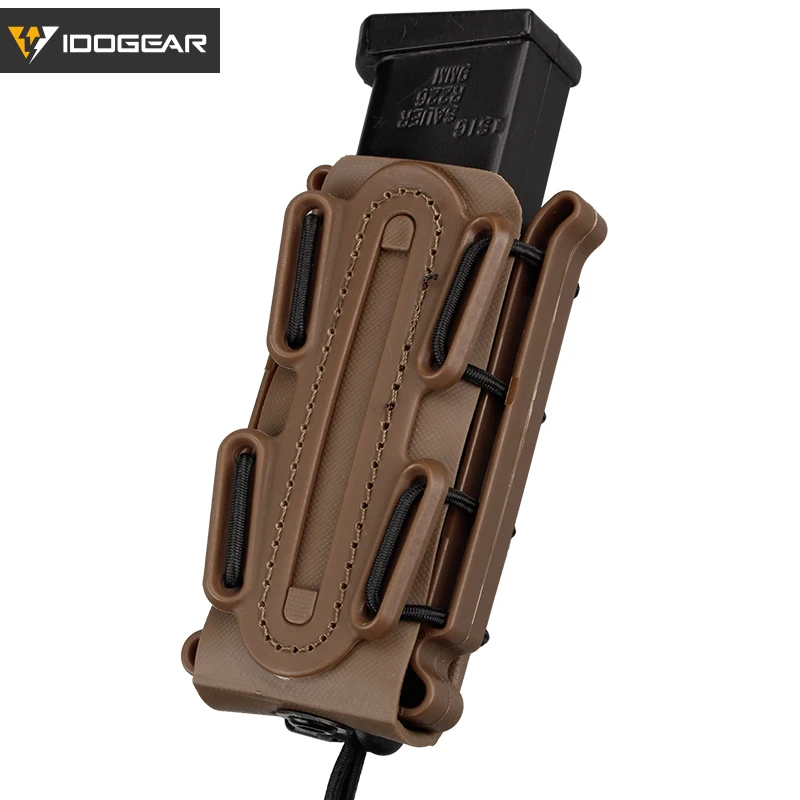 BAIGIO Mag Pouch Pistol Magazine Pouches 9mm Soft Shell Adjustable Universal Mag Carrier with MOLLE & Belt Clips 
