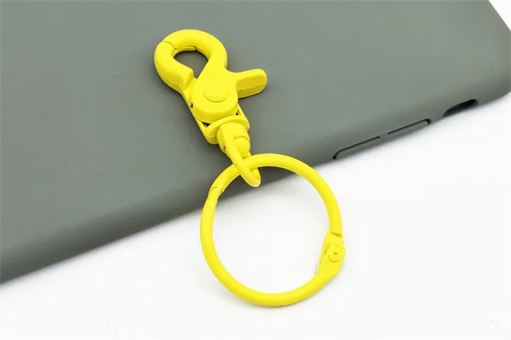 10  Diy Jewelry Accessories Keychains Color Paint Lobster Buckle Key Chain Handmade DIY Key Ring Keychains For Women Fashion Jewelry