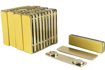 

50pcs 2 Magnetic Name Badge Tag ID Holder (Silver) strong fastener badge name holder