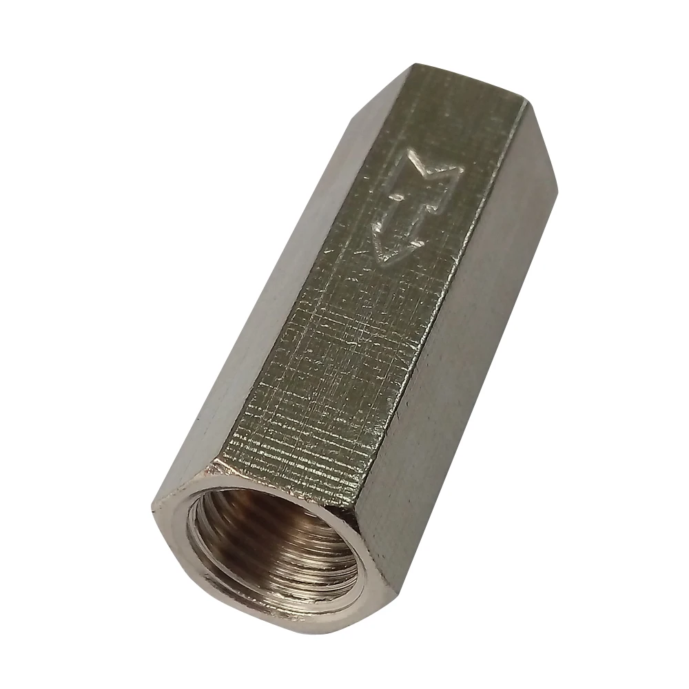 

1/2" BSP Female Air Check Valve Brass Nickel-Plated One Way Non Return Valve CV1-1/2
