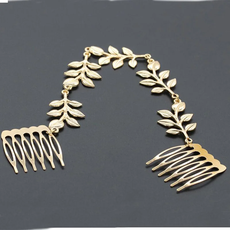 Свадебные украшения для волос, удобный держатель в виде листьев H299