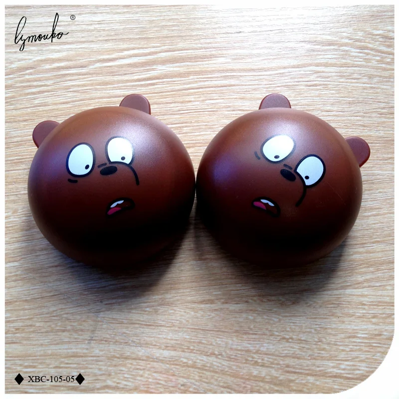 

Lymouko Cartoon Cute Coffee Round Little Bear with Mirror Contact Lens Case for Kit Holder Women Eye Care Contact Lenses Box