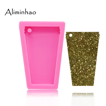 

DY0076 Shiny Water cup glass shape Keychains mold silicone mould for Key chain Pendant clay DIY Jewelry Making epoxy Resin mold