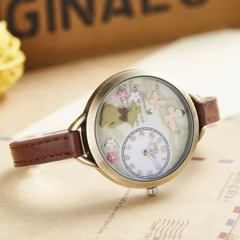 Часы женские наручные с 3d рисунком мисс Кеке глиной|wristwatch women|wristwatch braceletwristwatch kids |