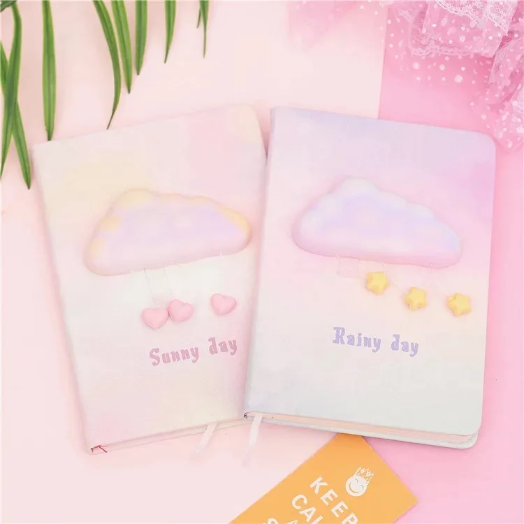 1 Набор Подарочный ученический блокнот Kawaii Pink Dream cloud/Sunny day journey секретный
