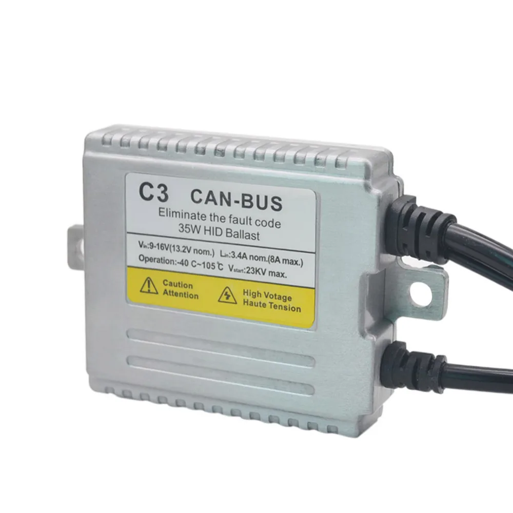 2 шт. AC 35 Вт Hid балласт Canbus безошибочный ксеноновый Замена для автомобильных фар