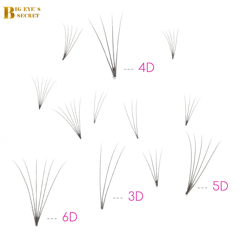 

BES Premade Fans Mink Eyelashes Extension Short Stem Russian Volume Lash Extension Supplies 3D-6D Heat Bonded Volume Lashes Fans