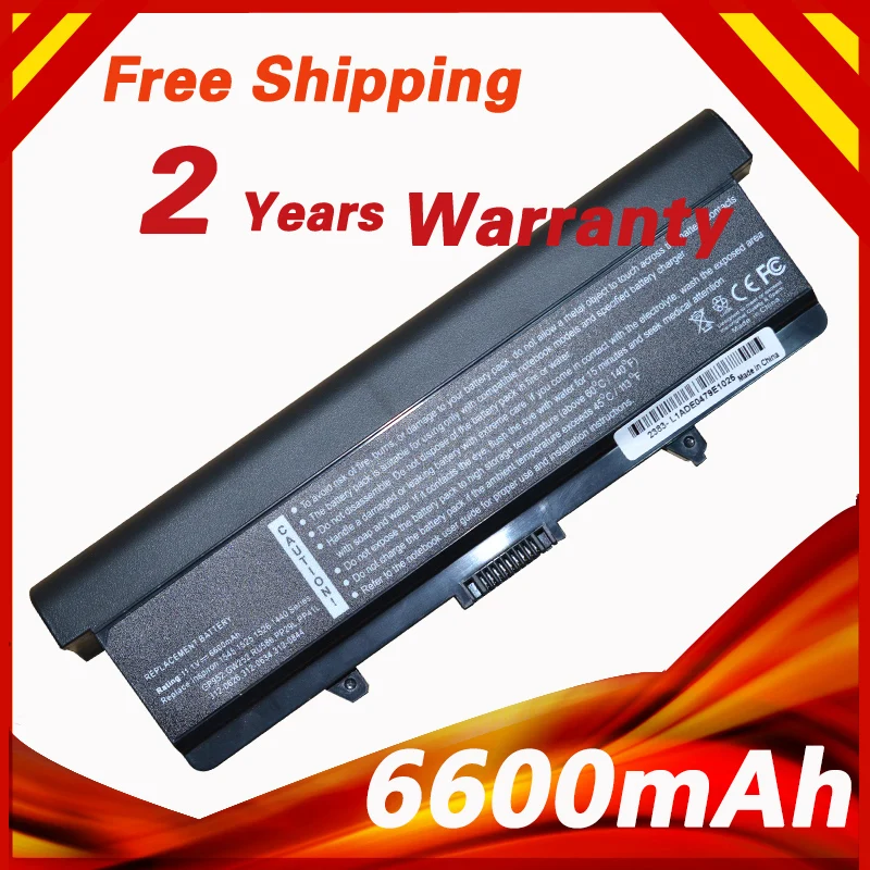 6600mAh Аккумулятор для ноутбука DELL Inspiron 1525 1526 1545 1546 Vostro 500 WK380 WK381 WP193 X284G XR682 XR693 XR694 XR697 |