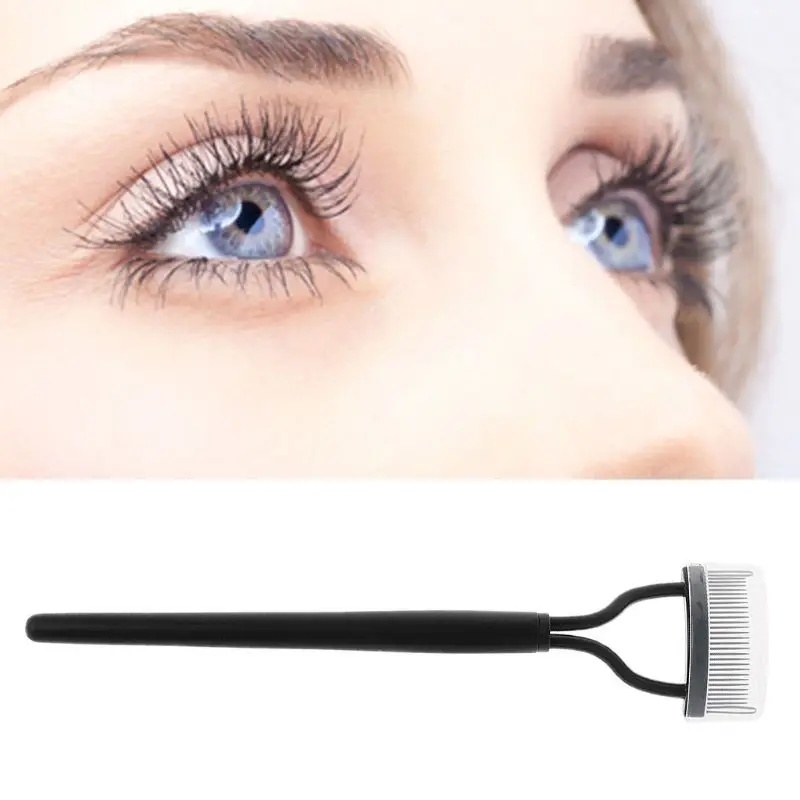 

Makeup Mascara Guide Applicator Foldable Eyelash Comb Curler Brush Lashes Grooming Tool