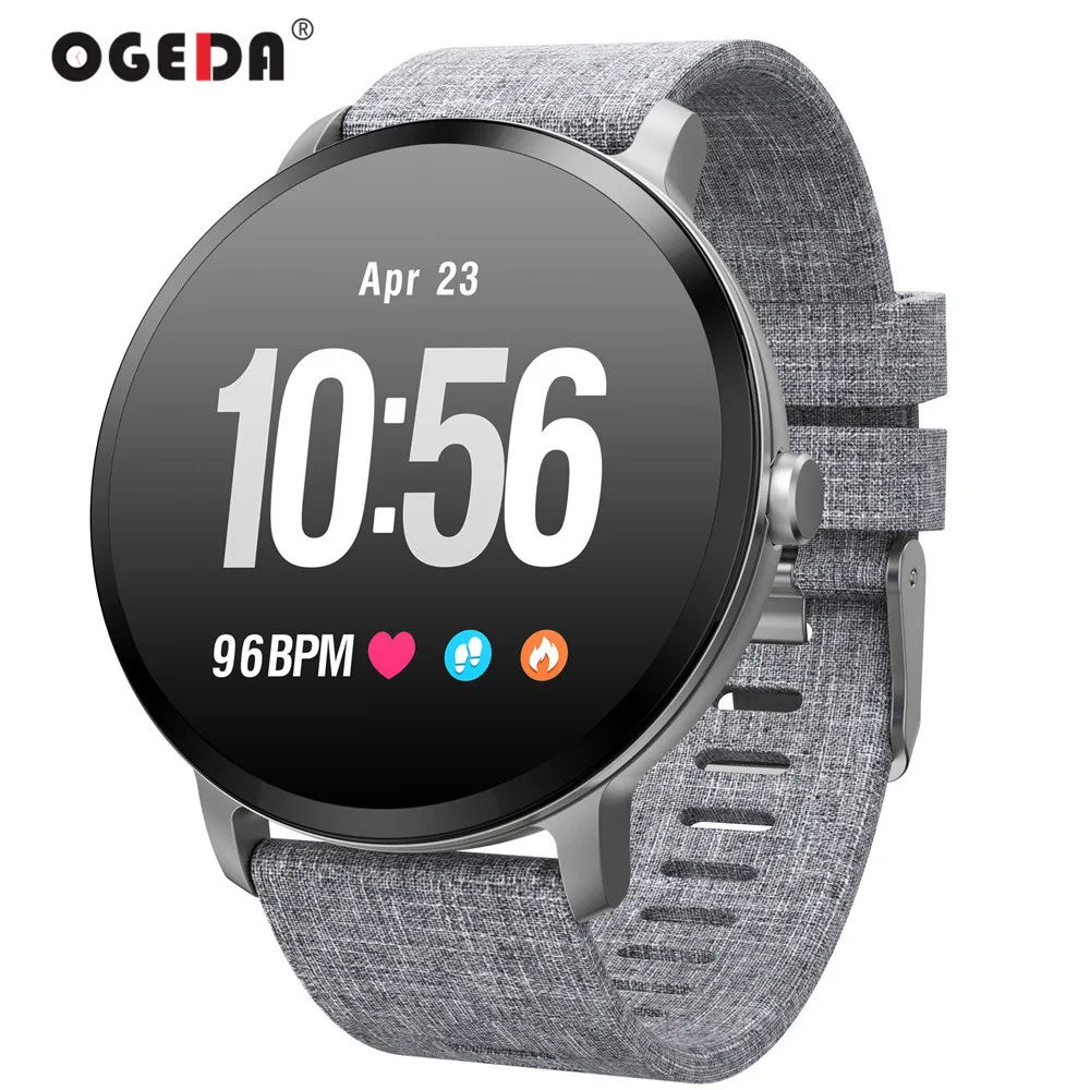 OGEDA V11 Смарт-часы IP67 водонепроницаемые из закаленного стекла для занятий фитнесом