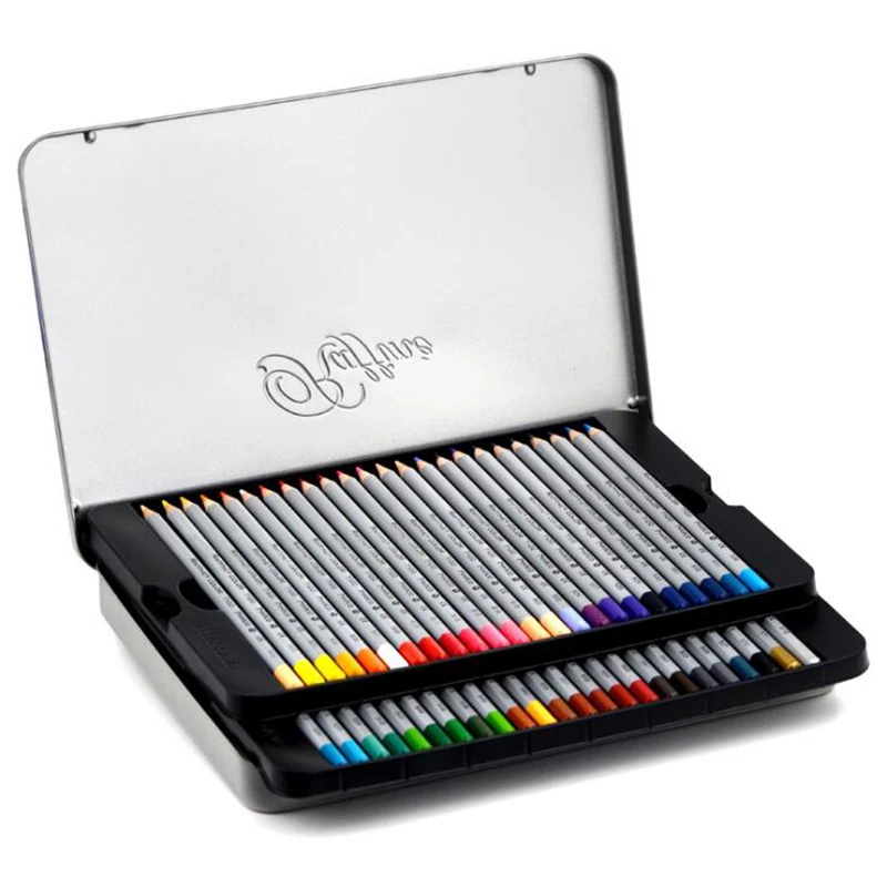 

72pcs/Box Color Pencil Professional Painting Coloring Color Pencil Children'S Drawing Graffiti Stationery (Iron Box Packaging)