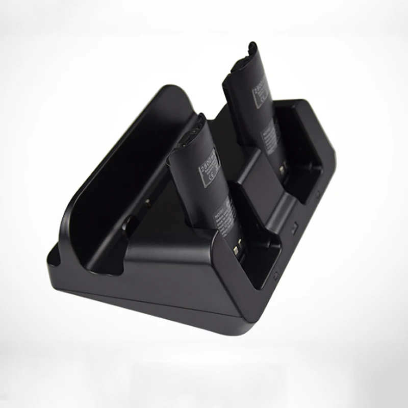  For Nintendo WiiU Gamepad Joystick Remote Controller Dual Charging Dock Station + 2x 2800mAh Battery Pack 