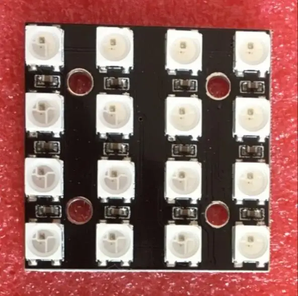 WS2812B-4* 4 bit rgb светодиодный полноцветный светодиодный Драйв 16-бит цвет светодиодный модуль