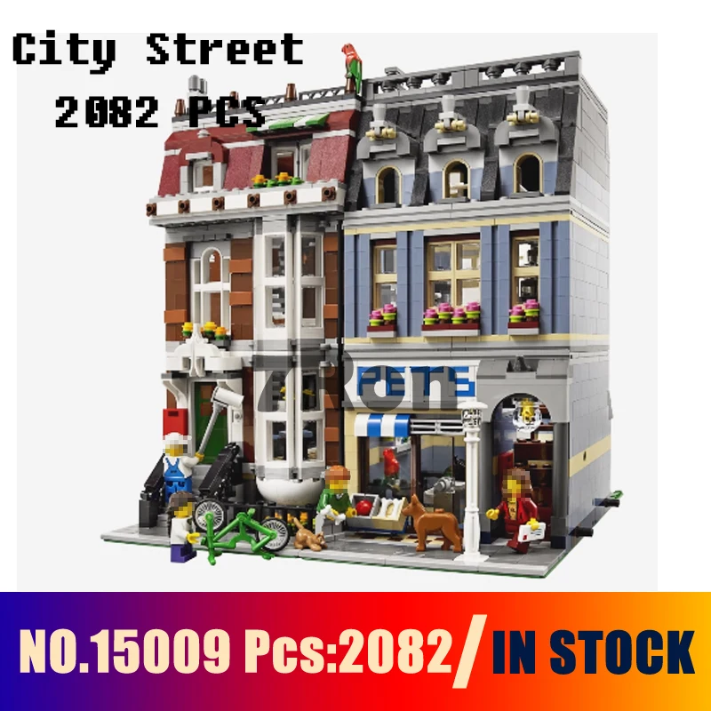 

Compatible with lego 10218 Models building toy 15009 2082pcs Supermarket Model City Street Building Blocks toys & hobbies