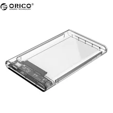 ORICO 2139C3 USB3.1 UASP Tipo C 2.5 pulgadas Transparente Caja para Disco Duro caja de Disco Duro de Apoyo Protocolo UASP